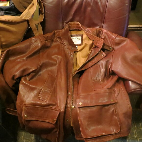 Orvis mens leather jacket xxl - Picture 1 of 4